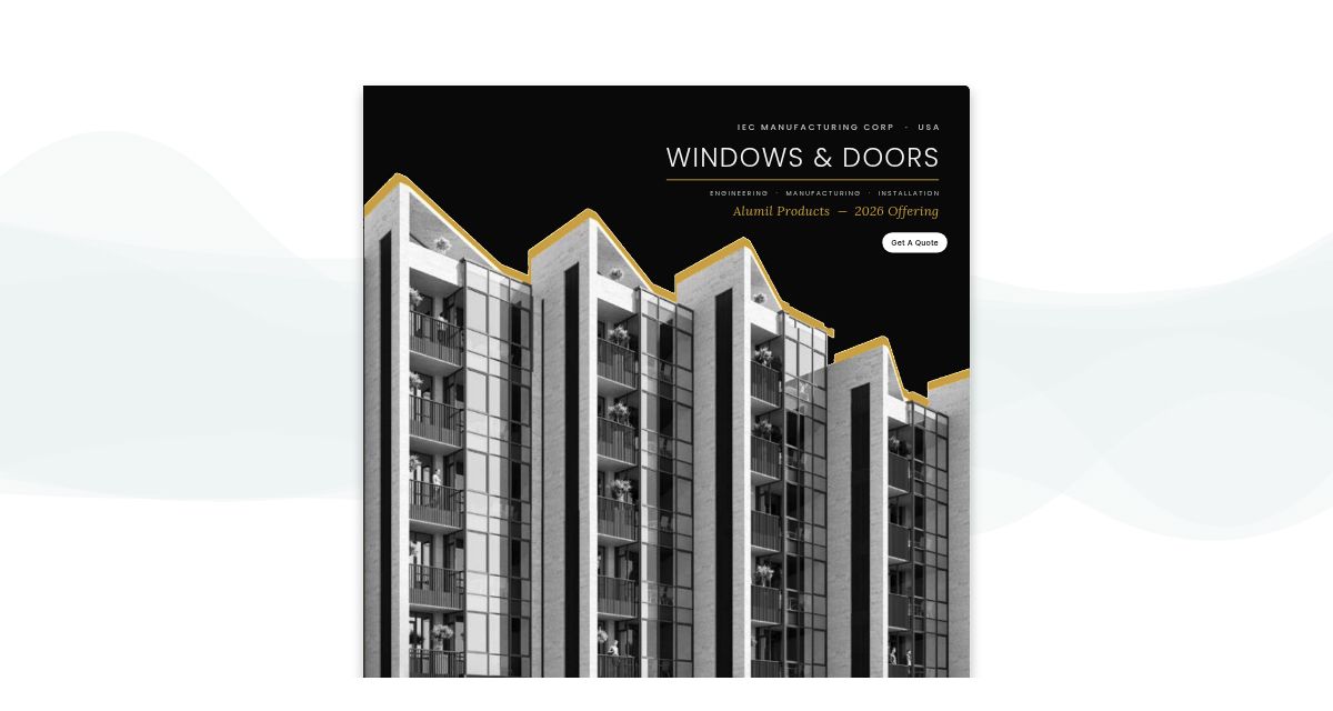 Alumil Window and Door Catalog cover